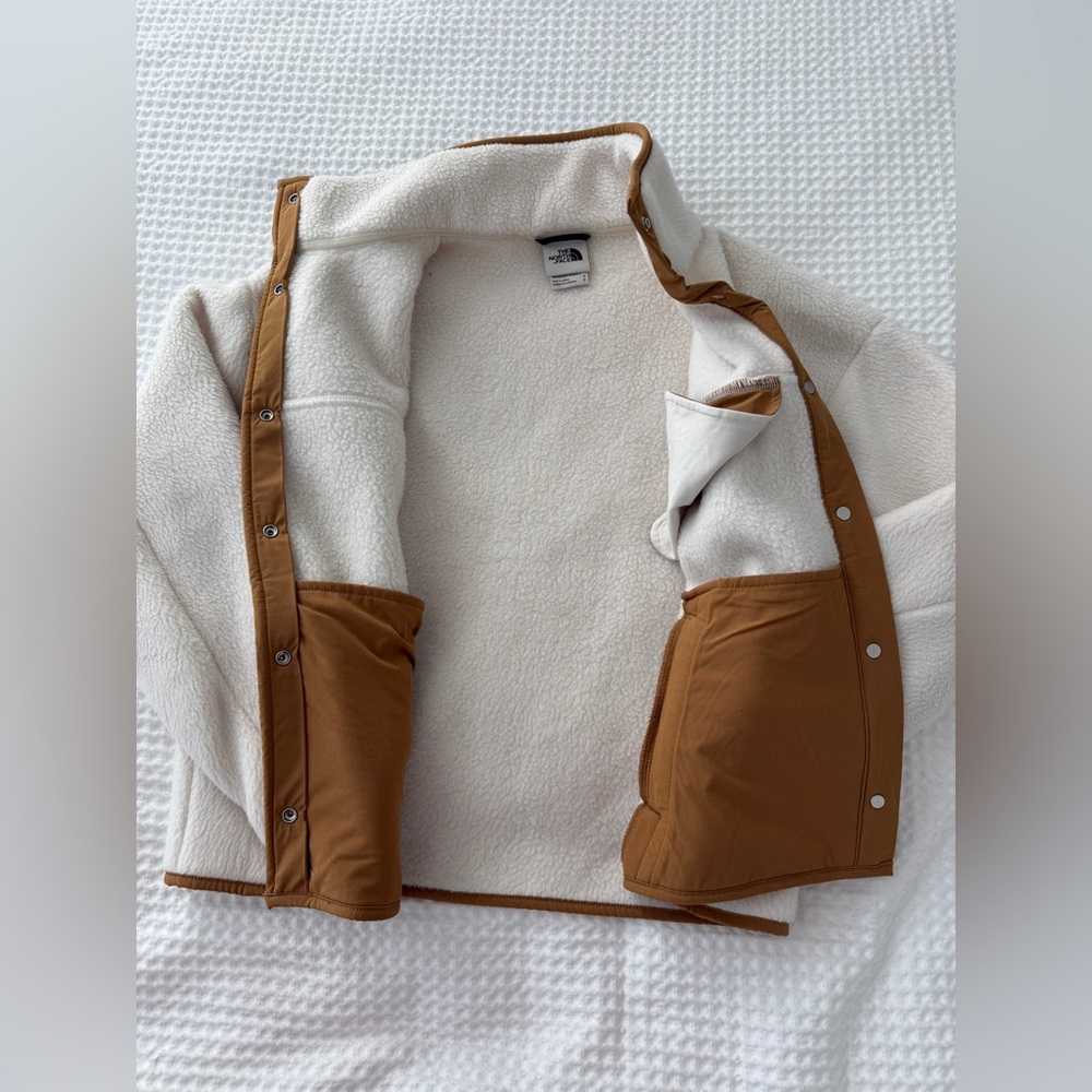 The North face Cream cragmont snap coat small - Picture 6 of 6